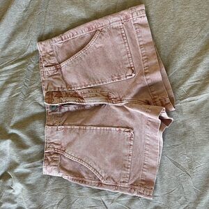 Women's Pink Corduroy Shorts